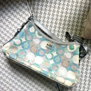 Blue C coach hand bag